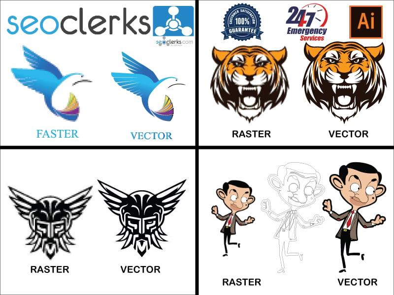 Vector trace, recreate logo and image to ai/eps/svg/png/pdf format