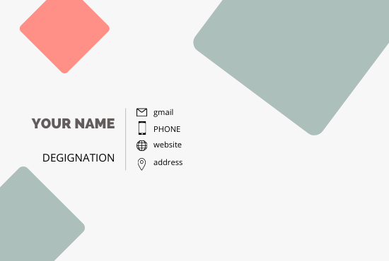 I will do creative & custom business card design.