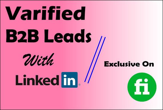 I will do b2b lead generation,Email list and Web research for your targeted business