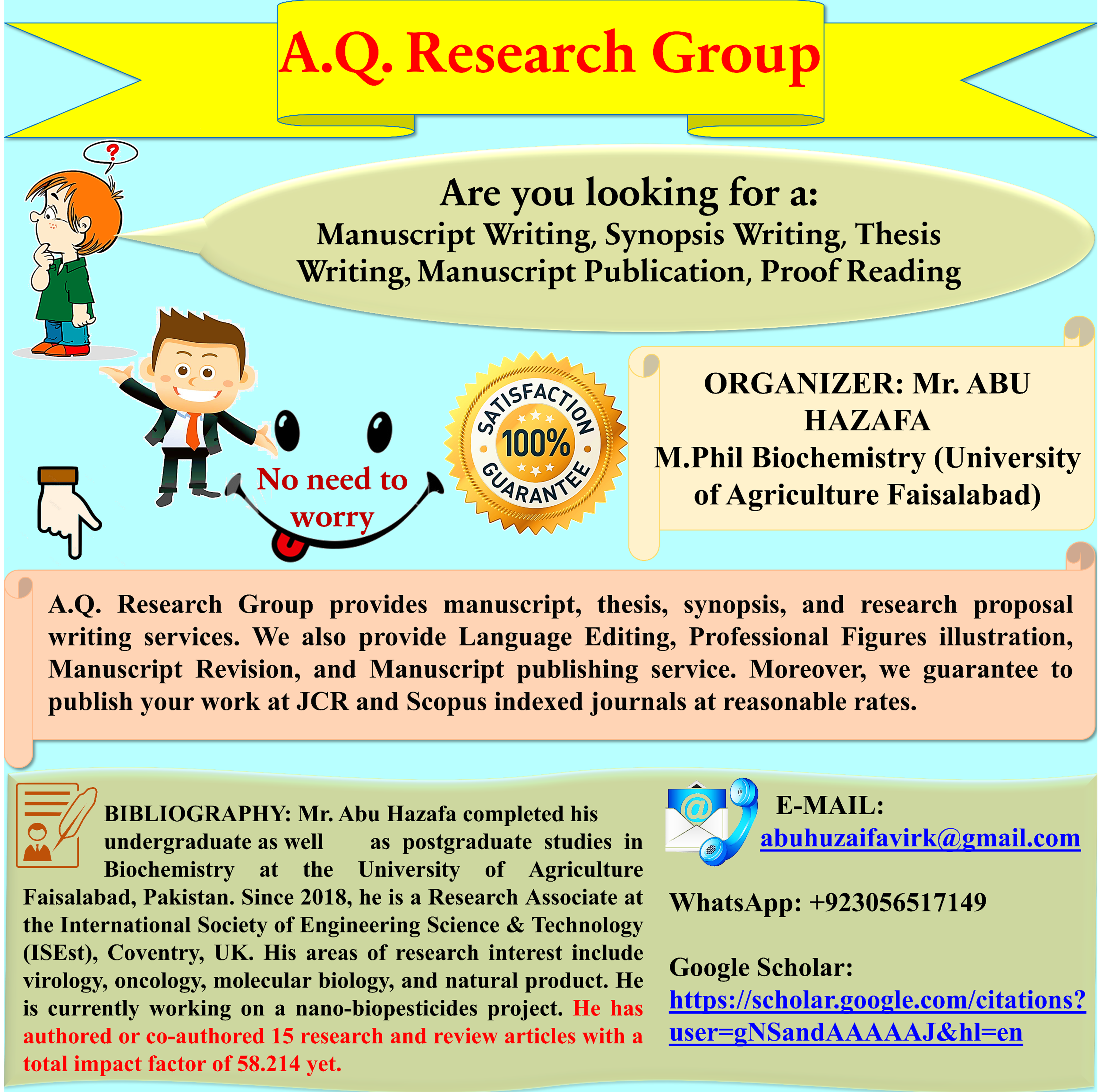 Manuscript Writing and Editing Service