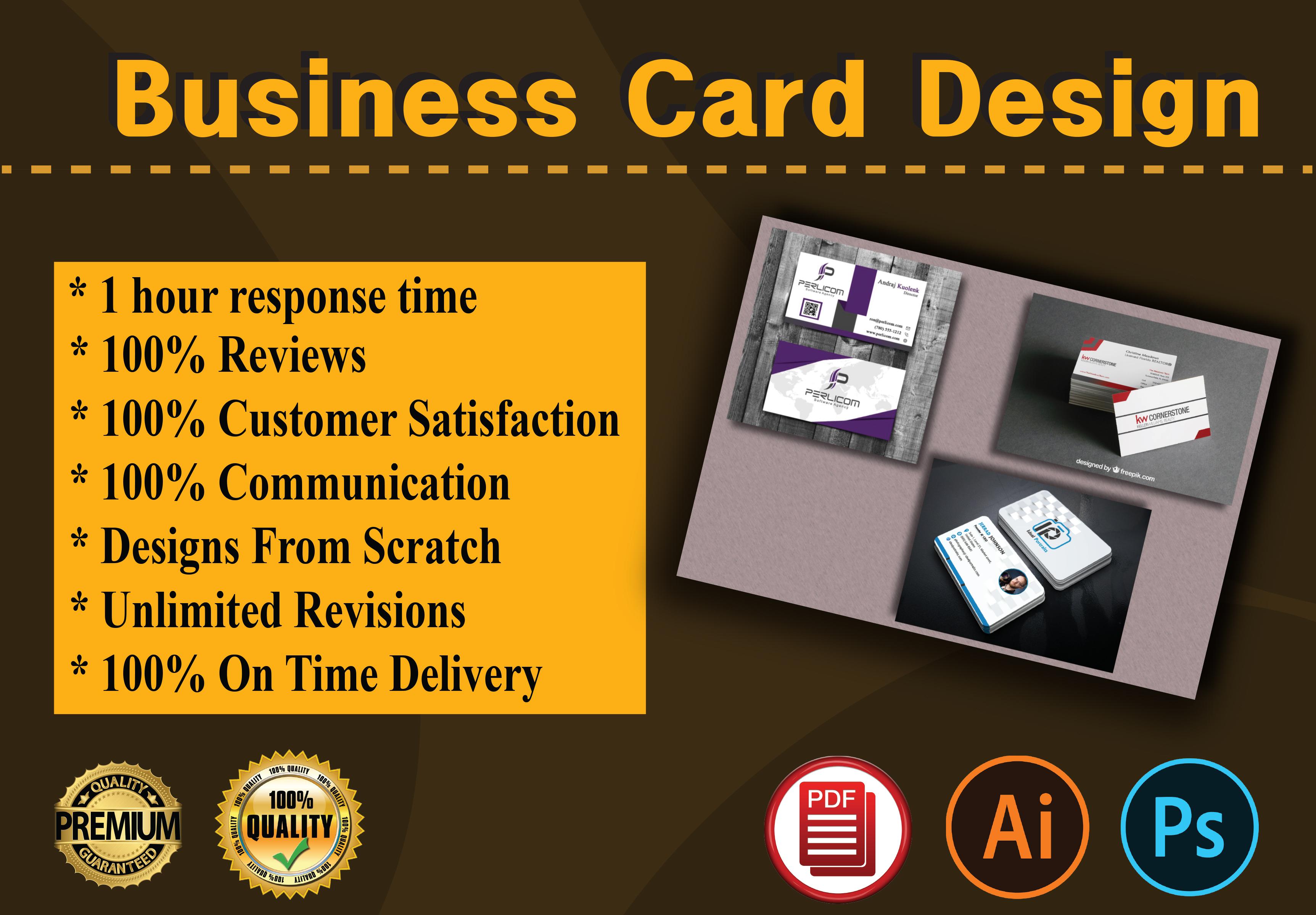 I will Do Creative Business Card Design for you 
