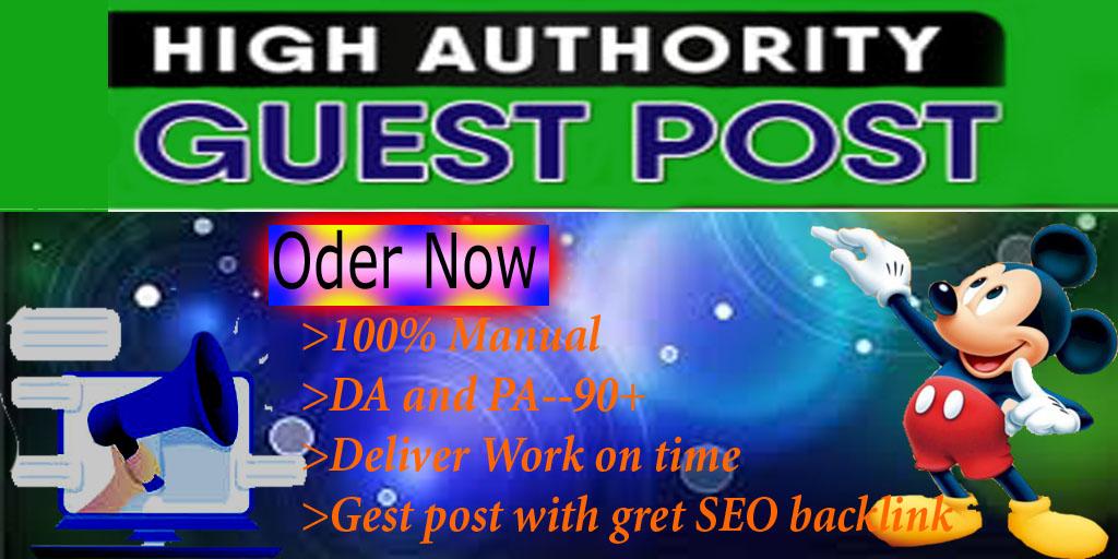 I will guest post DA/PA-75+ domains having high traffic