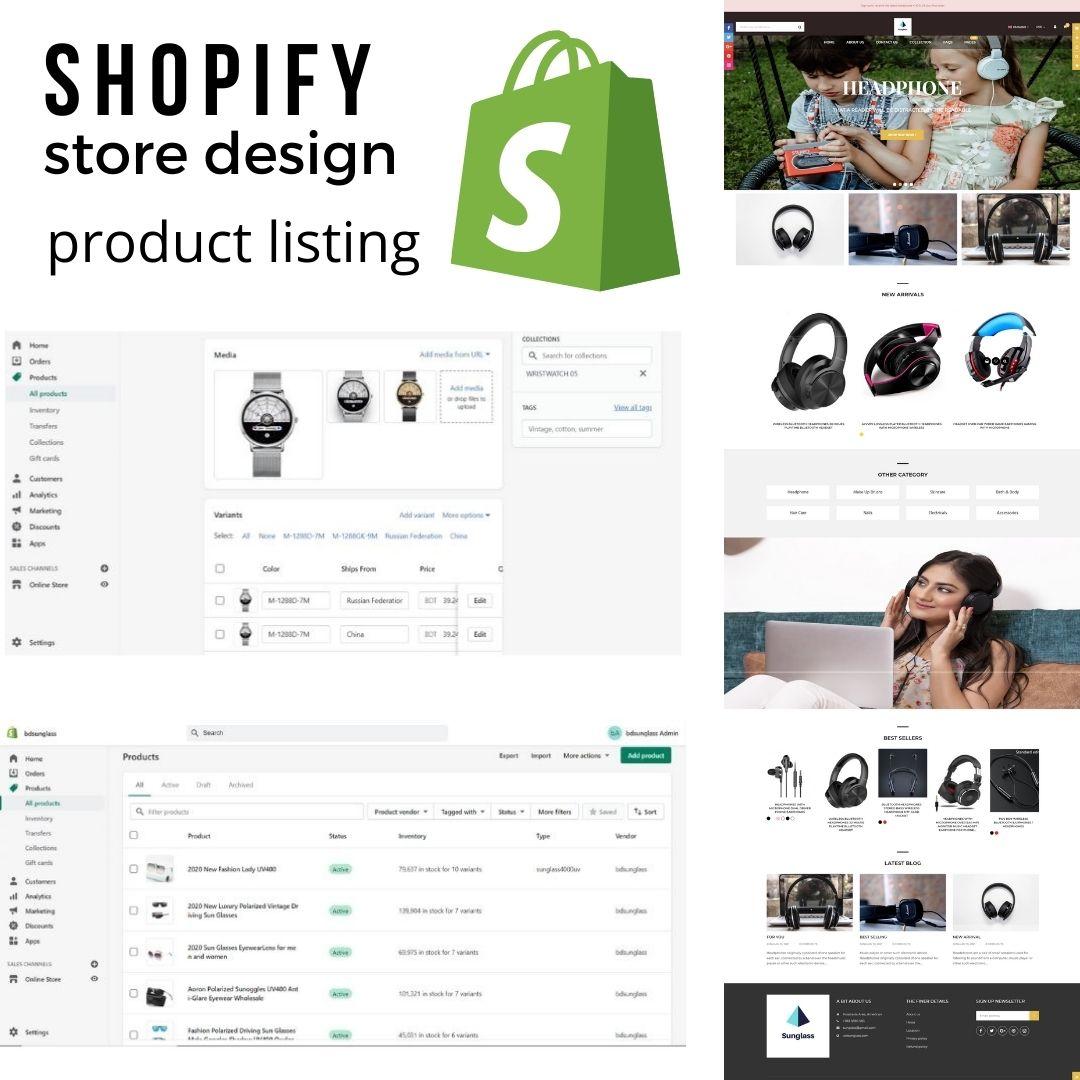 I will create shopify dropshipping store or shopify website