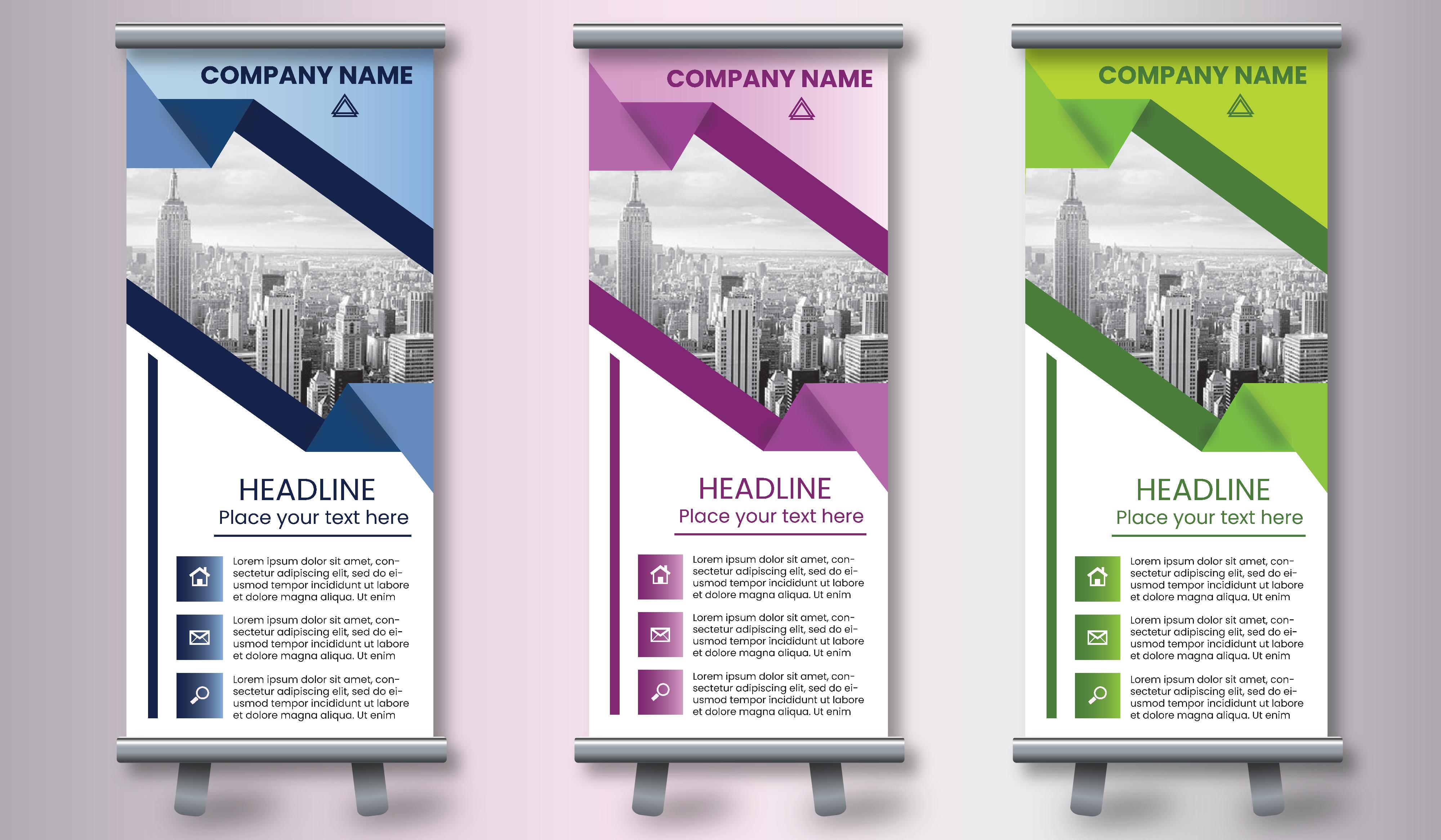 I can make eye-catching Roll-up banners within 24 hours