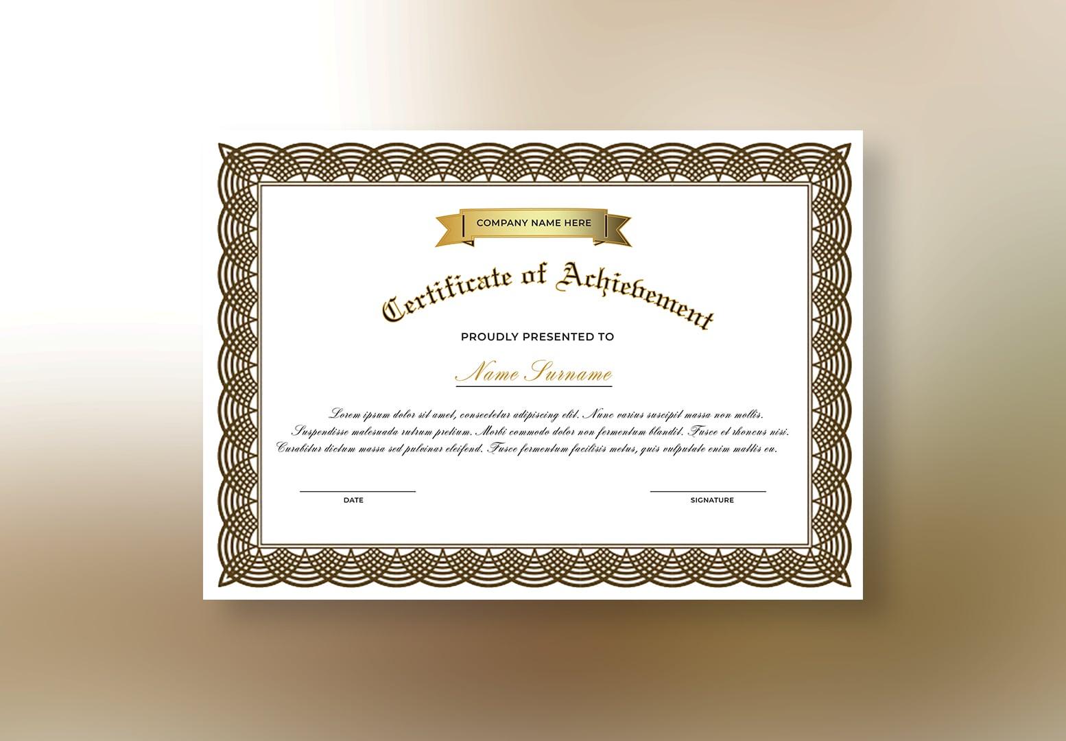 I can prepare diversity of Certificate designs within 24 hours