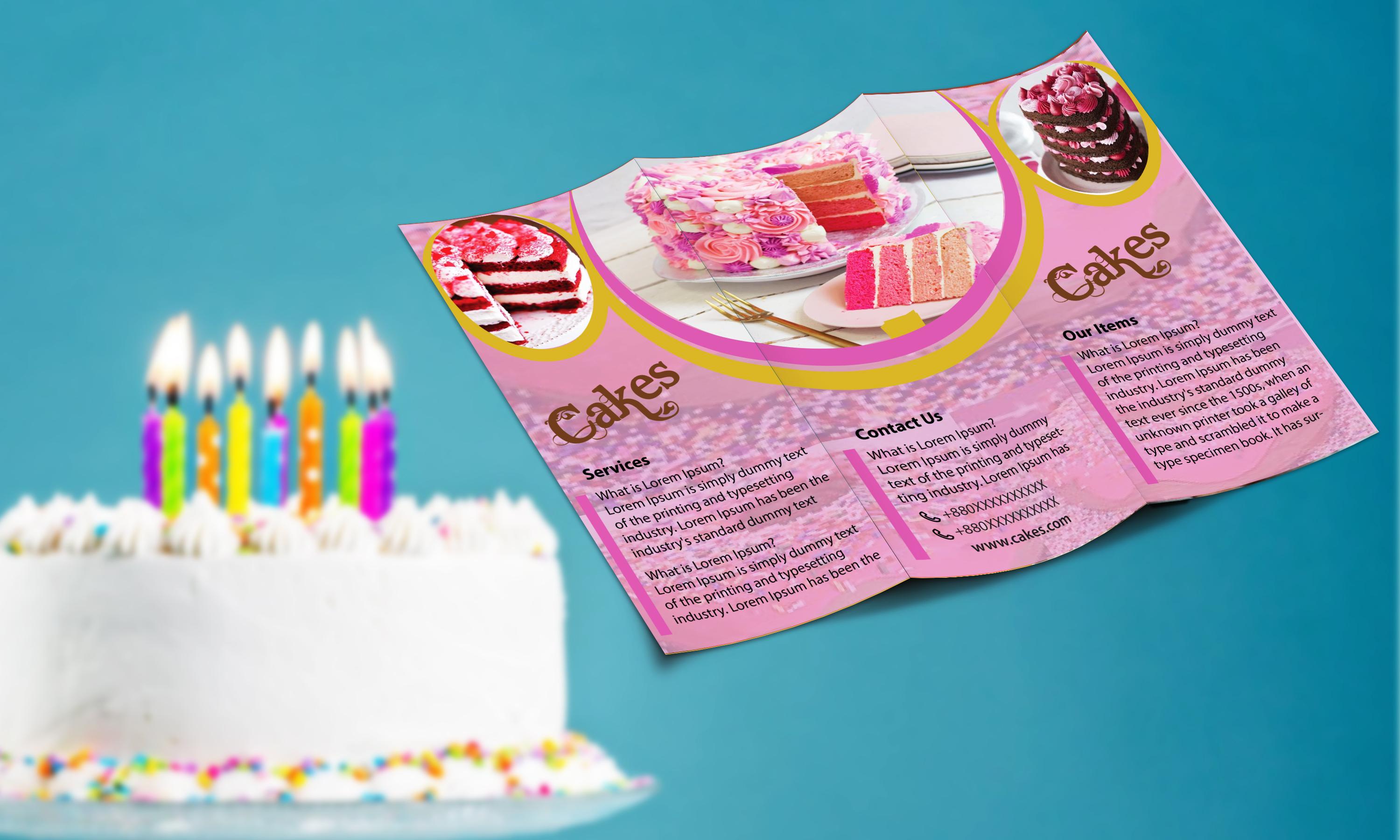 I can make eye-catching Trifold brochure designs within 24 hours