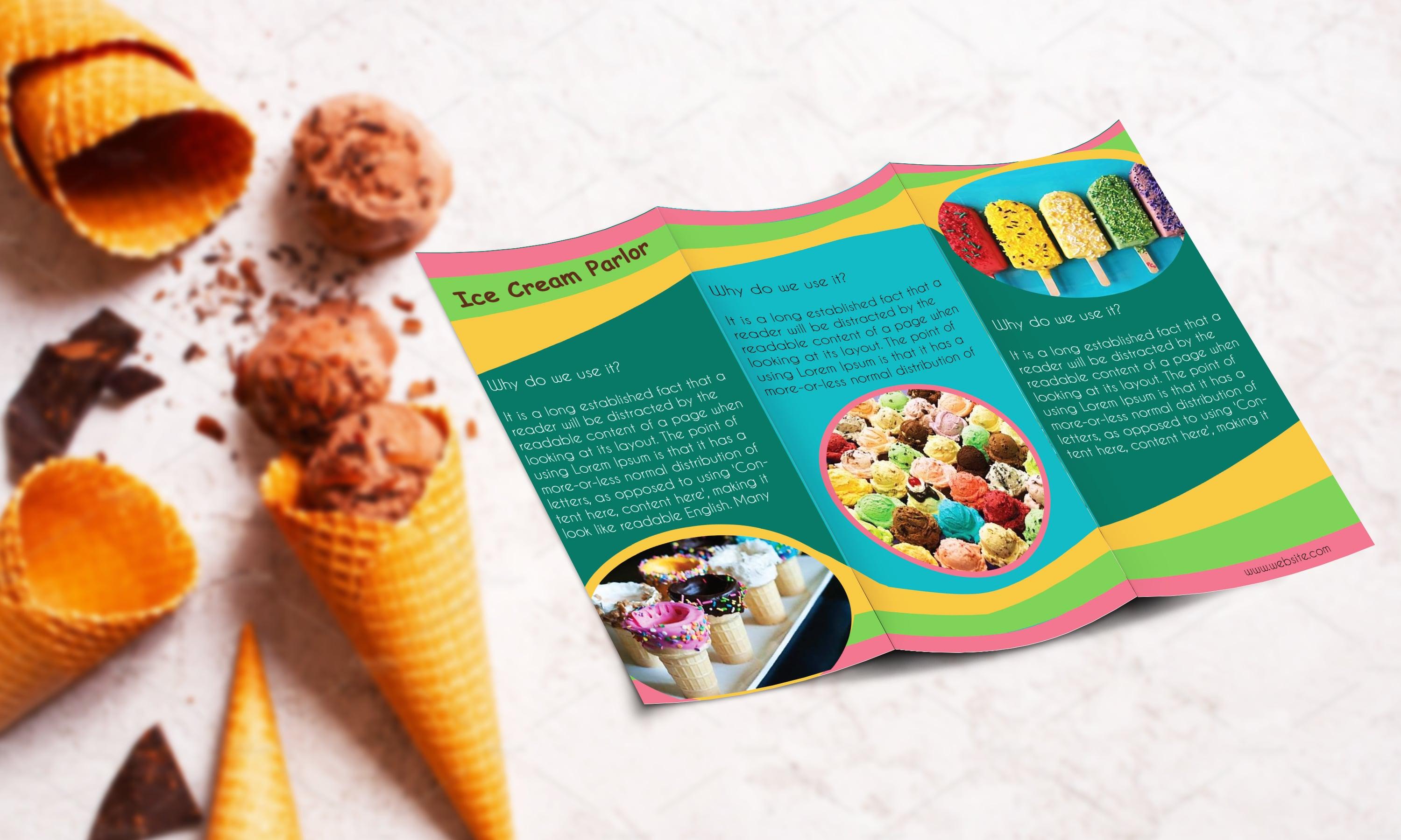 I can make eye-catching Trifold brochure designs within 24 hours