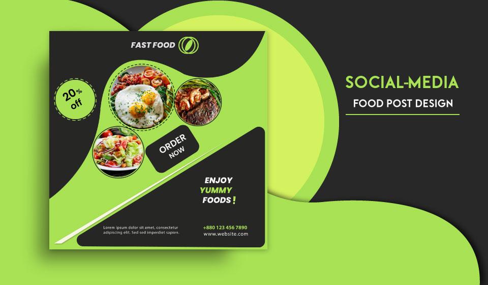 I can make eye-catching social media post within 24 hours