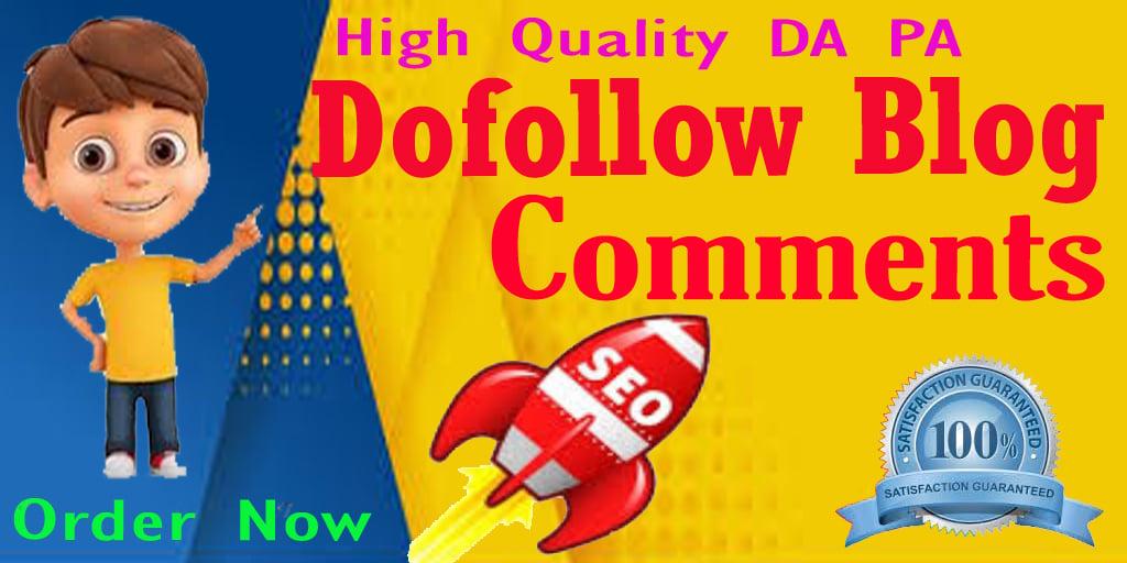 Build High Quality 60 dofollow blog comments to improve your website ranking