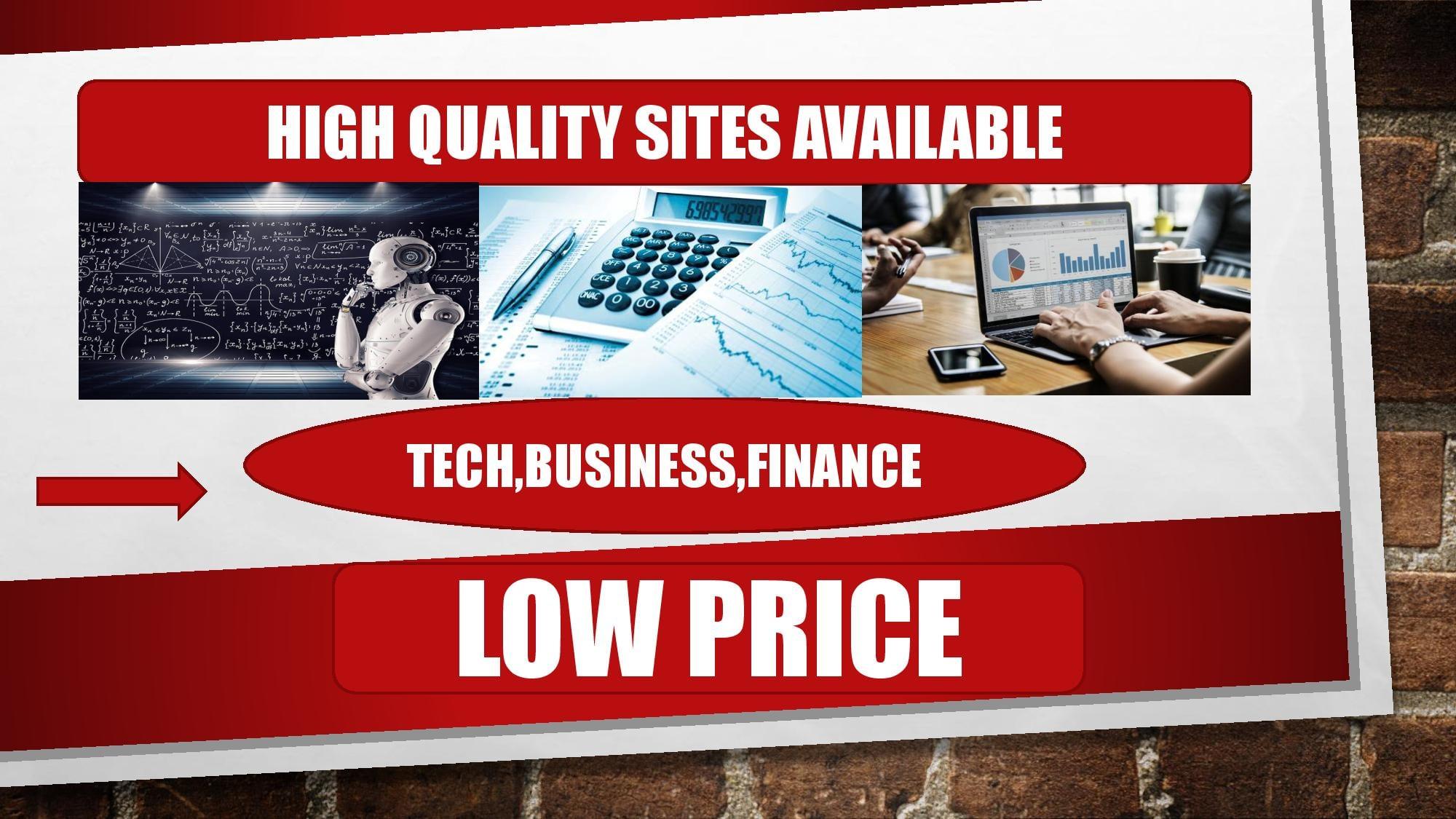 Guest Posting Service For Business, Finance, Marketing, 