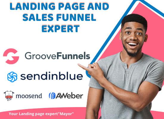 I will setup groove funnels moosend infusionsoft keap aweber zendesk and sendinblue