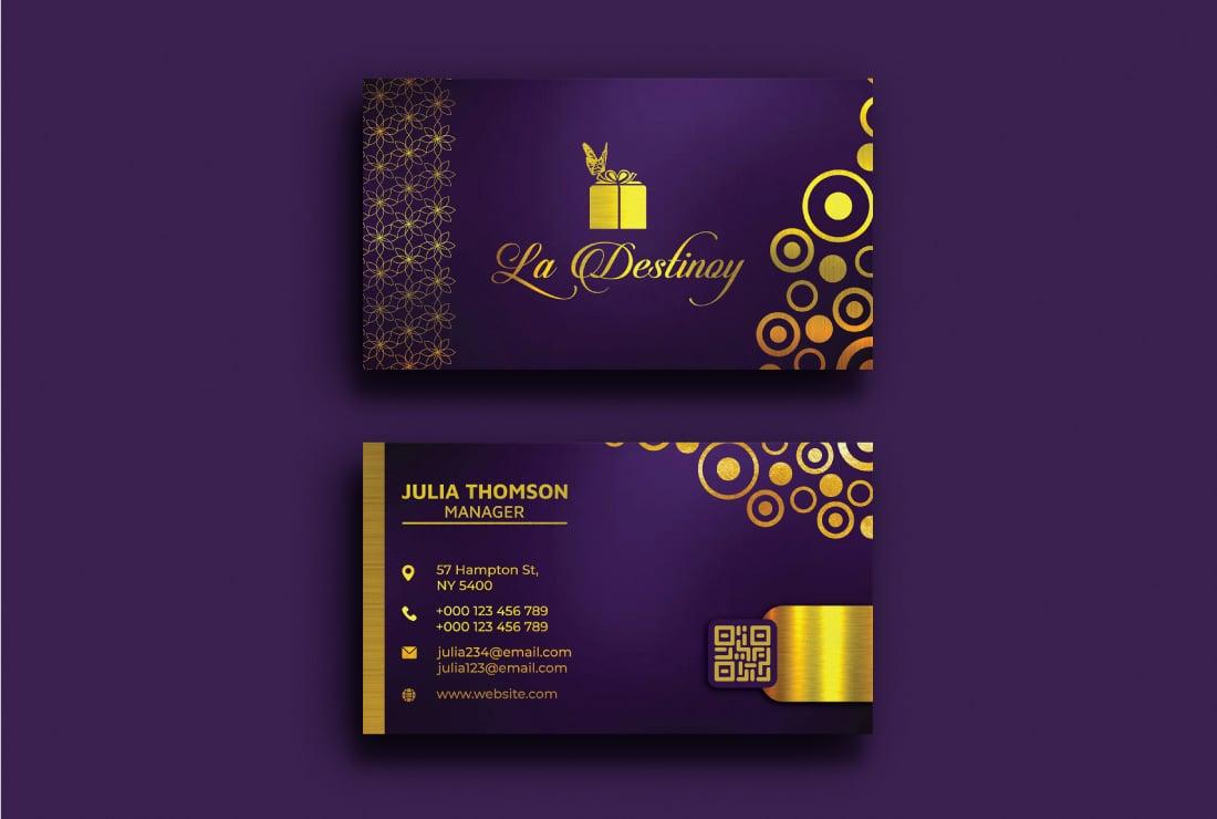 I will design luxury, professional business card
