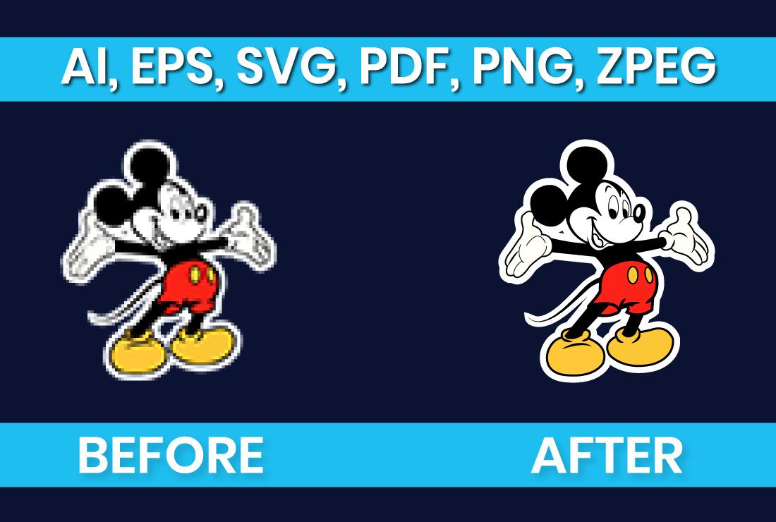 I will vector trace, recreate your logo, sketch or image, convert image to vector