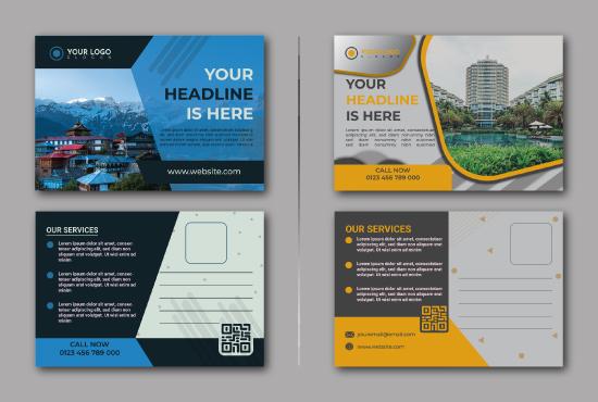 I will do amazing promotional postcard or eddm design