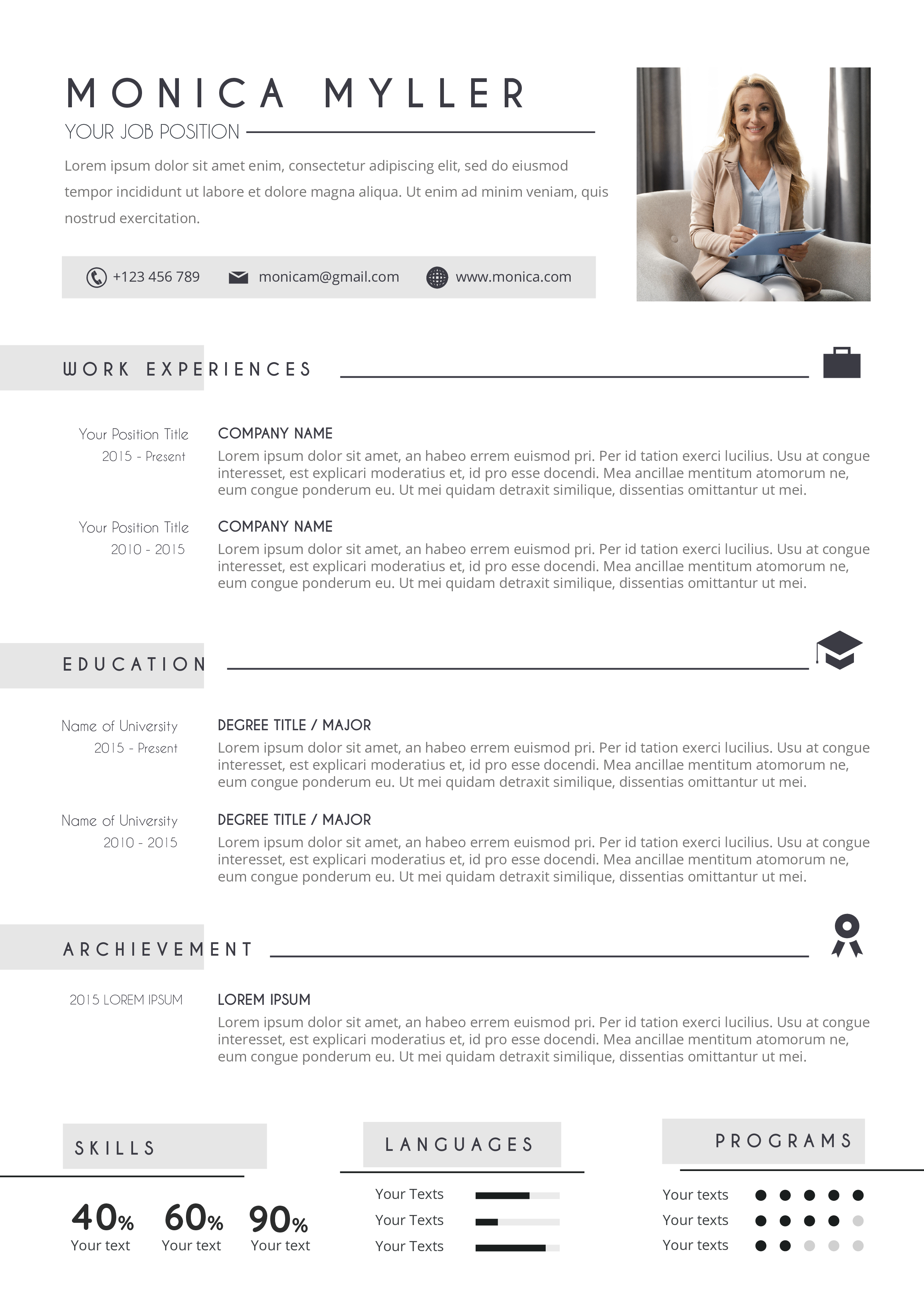 I will provide professional resume writing and designing service for you 