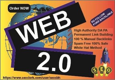 Do Web 2.0 Contextual 10 High DA Manual BackLinks Help quick Rank and Boost up your site