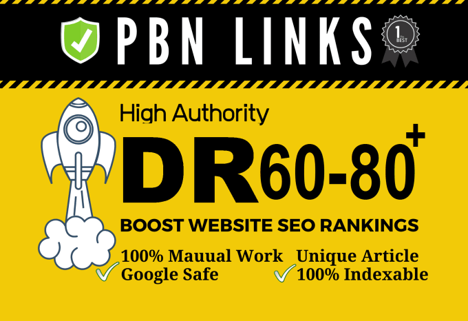 I will provide100 seo dofollow DR 60 to 80 high quality backlinks