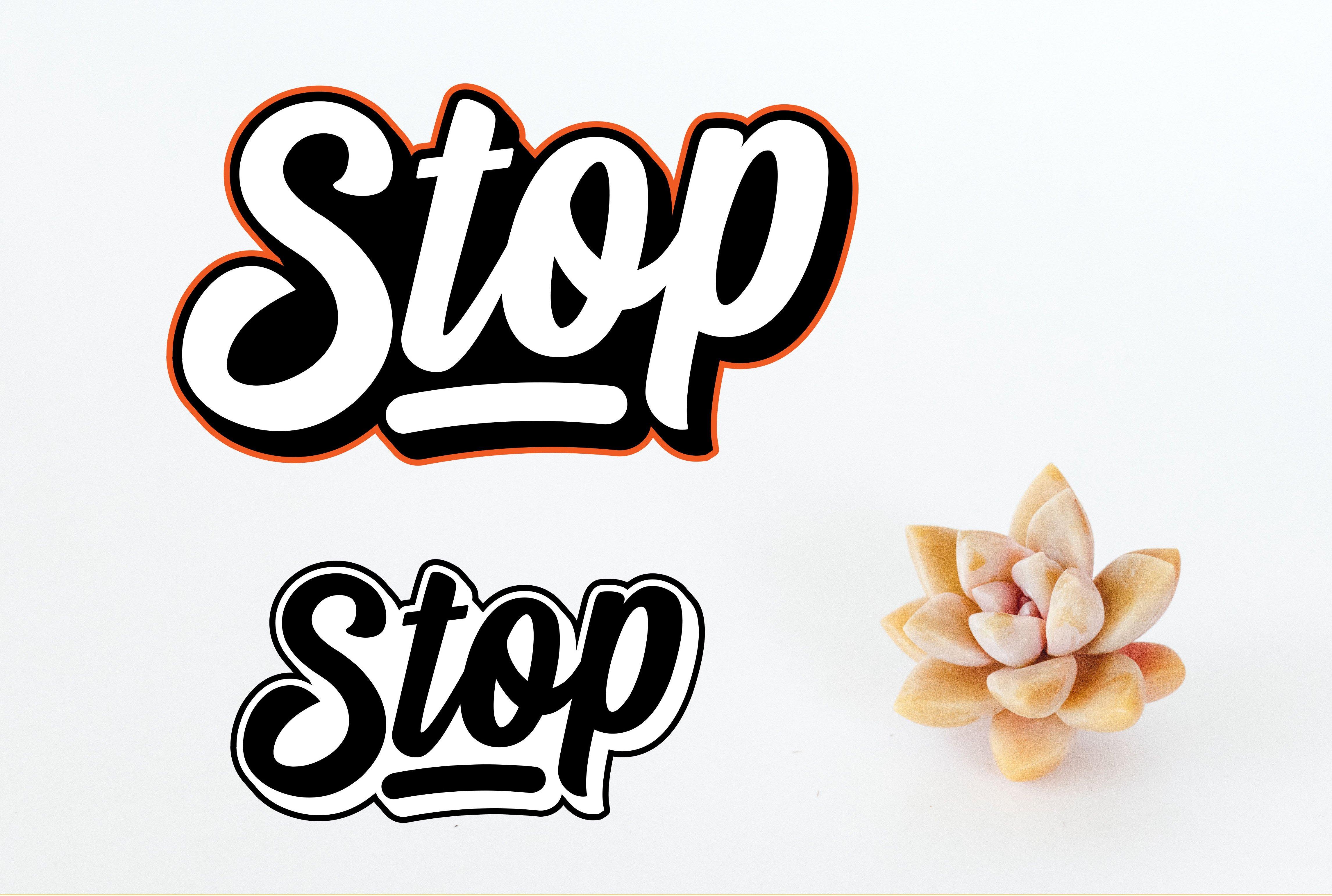 I will design handwritten hand lettering and hand drawn typography logo