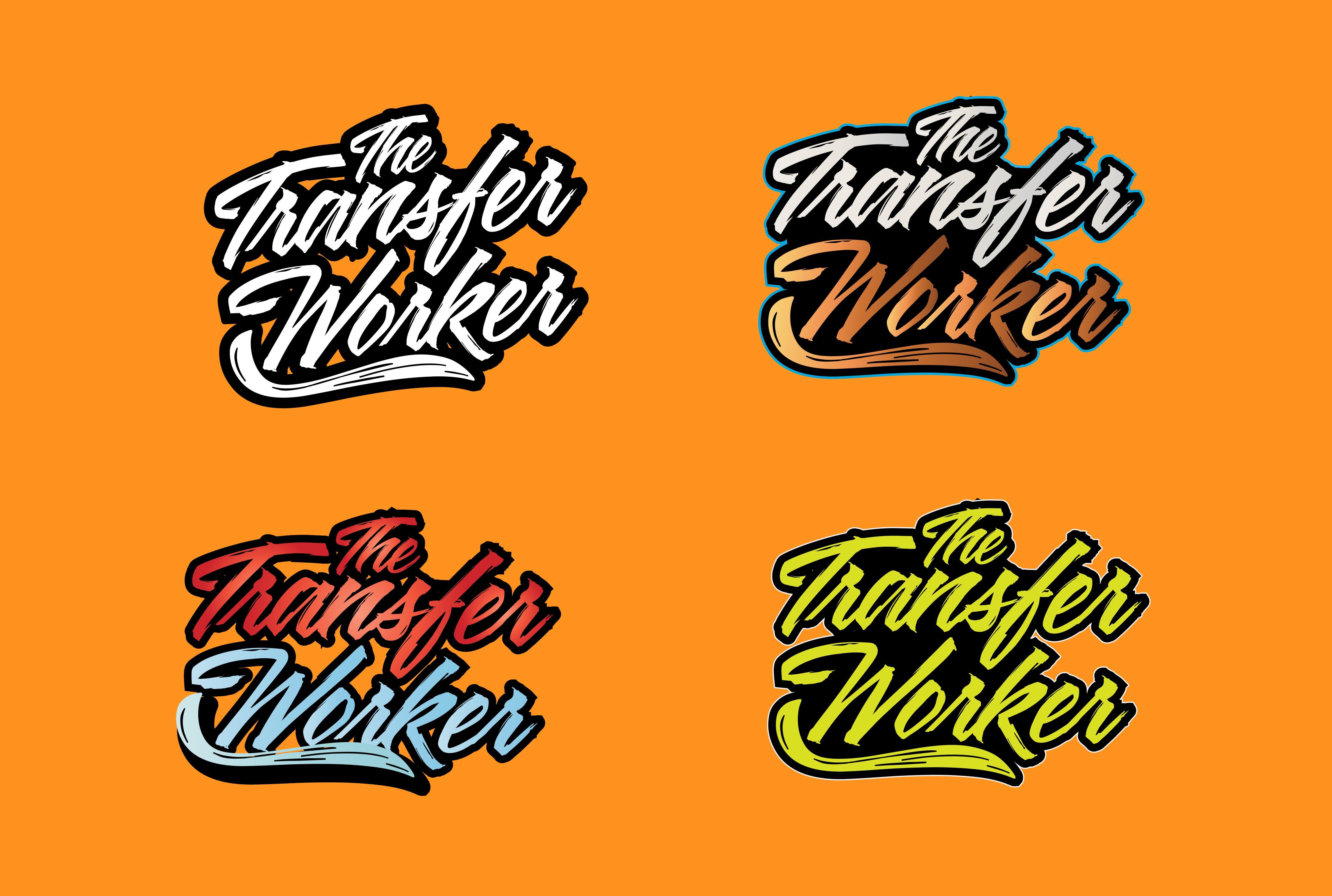 I will do handwritten typography and hand lettering logo design