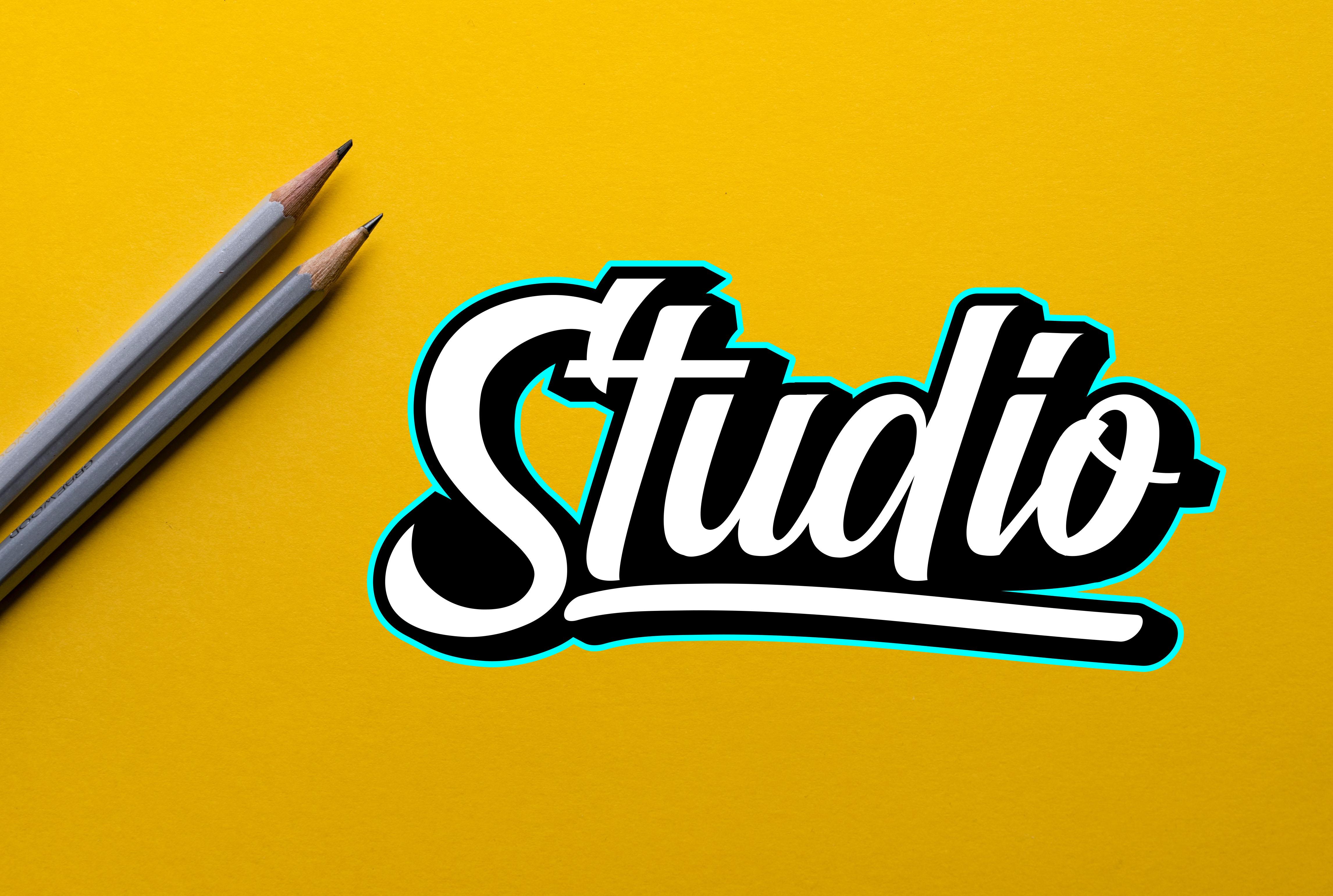 I will design handwritten hand lettering and hand drawn typography logo