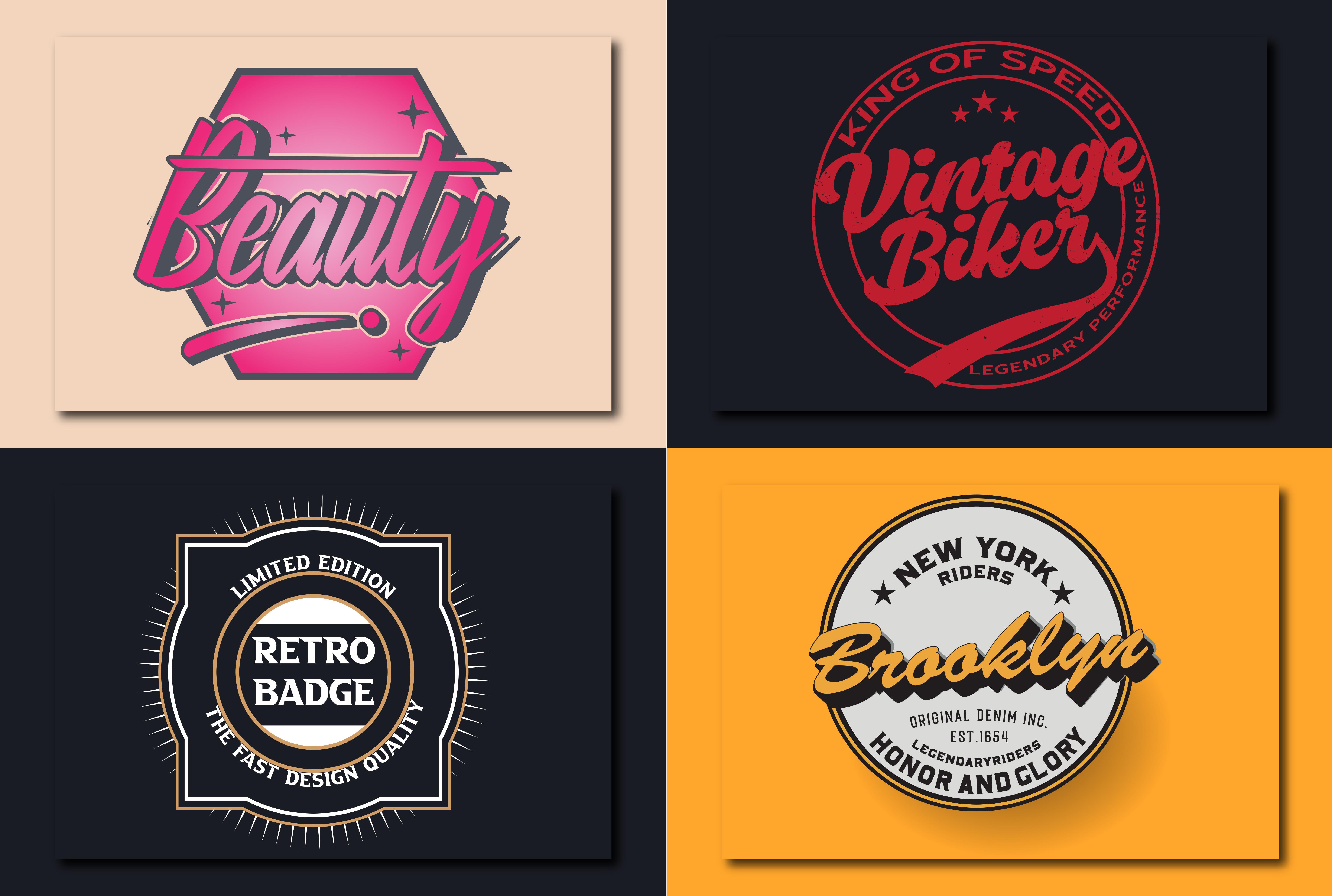 I will design awesome retro vintage badge logo in 24 hours
