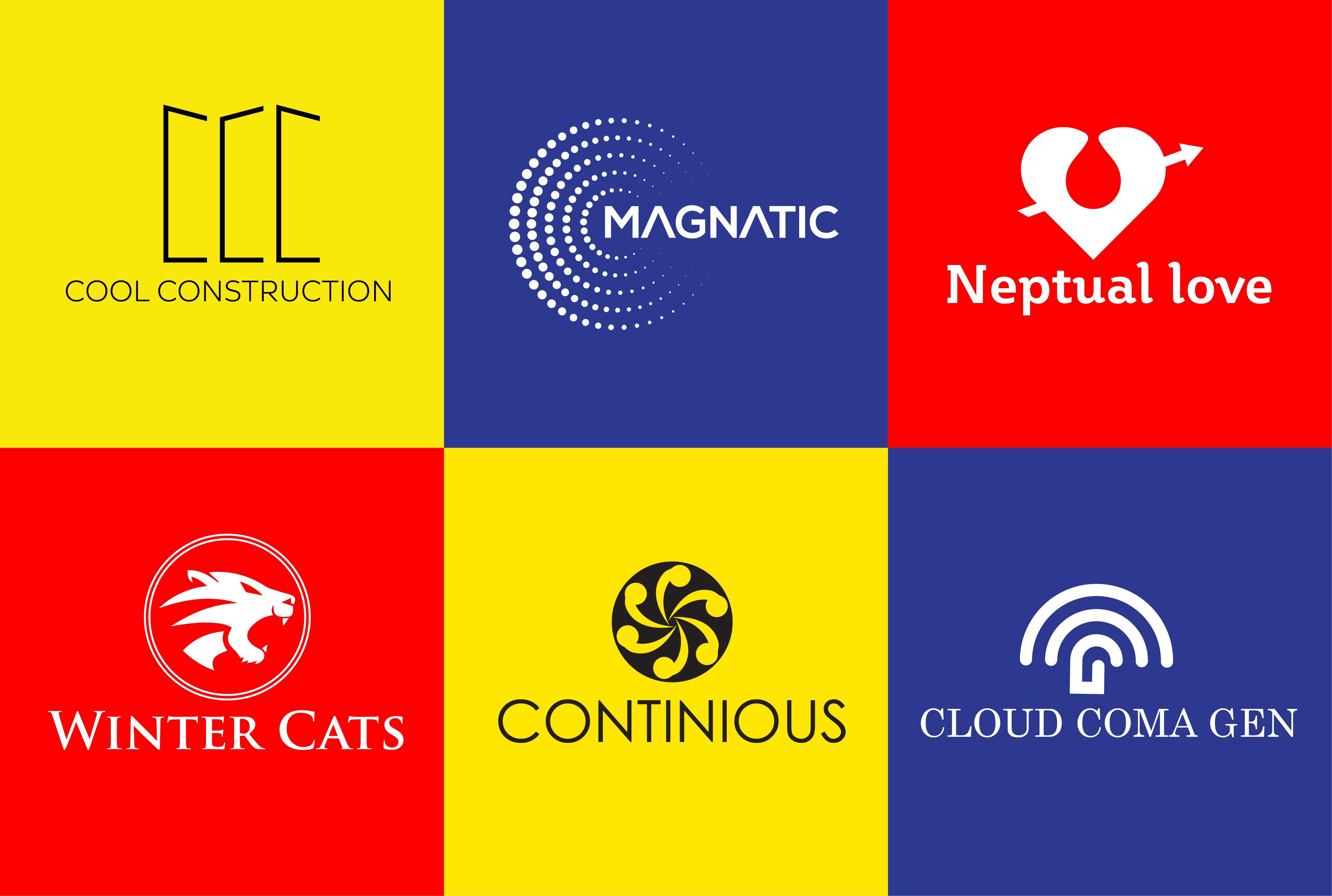 I will do minimalist creative typography logo design