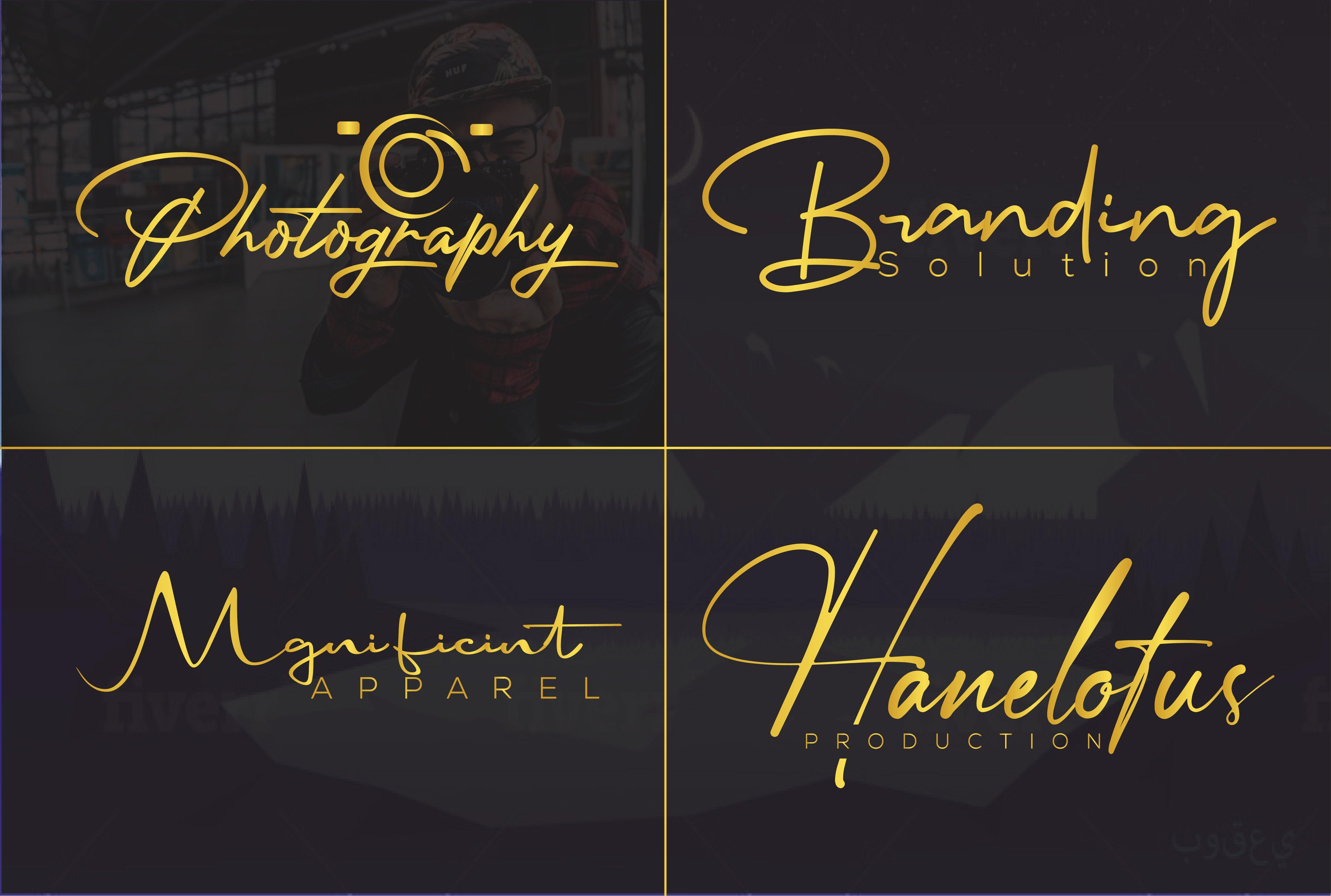 I will design signature, handwritten, Scripted, branding logo