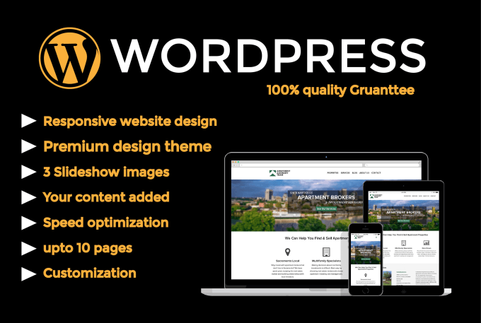 I will create a awsome wordpress website design or blog