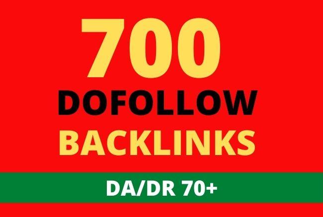 I will build 700 high authority dofollow backlinks for google ranking