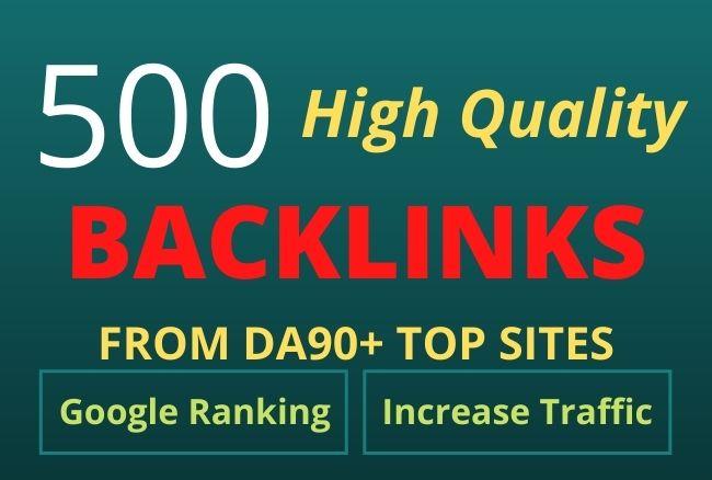 I will create 500 high quality SEO dofollow backlinks