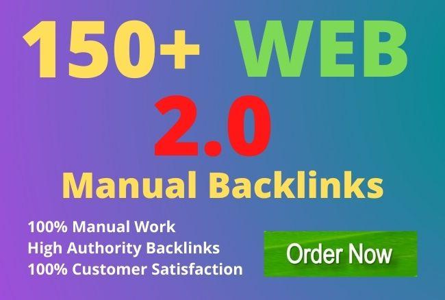 I will build 150+ high authority web 2 0 seo backlinks