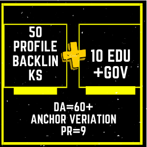 50 PR9 & 10 .Edu /.Gov High Authority social profile backlinks 