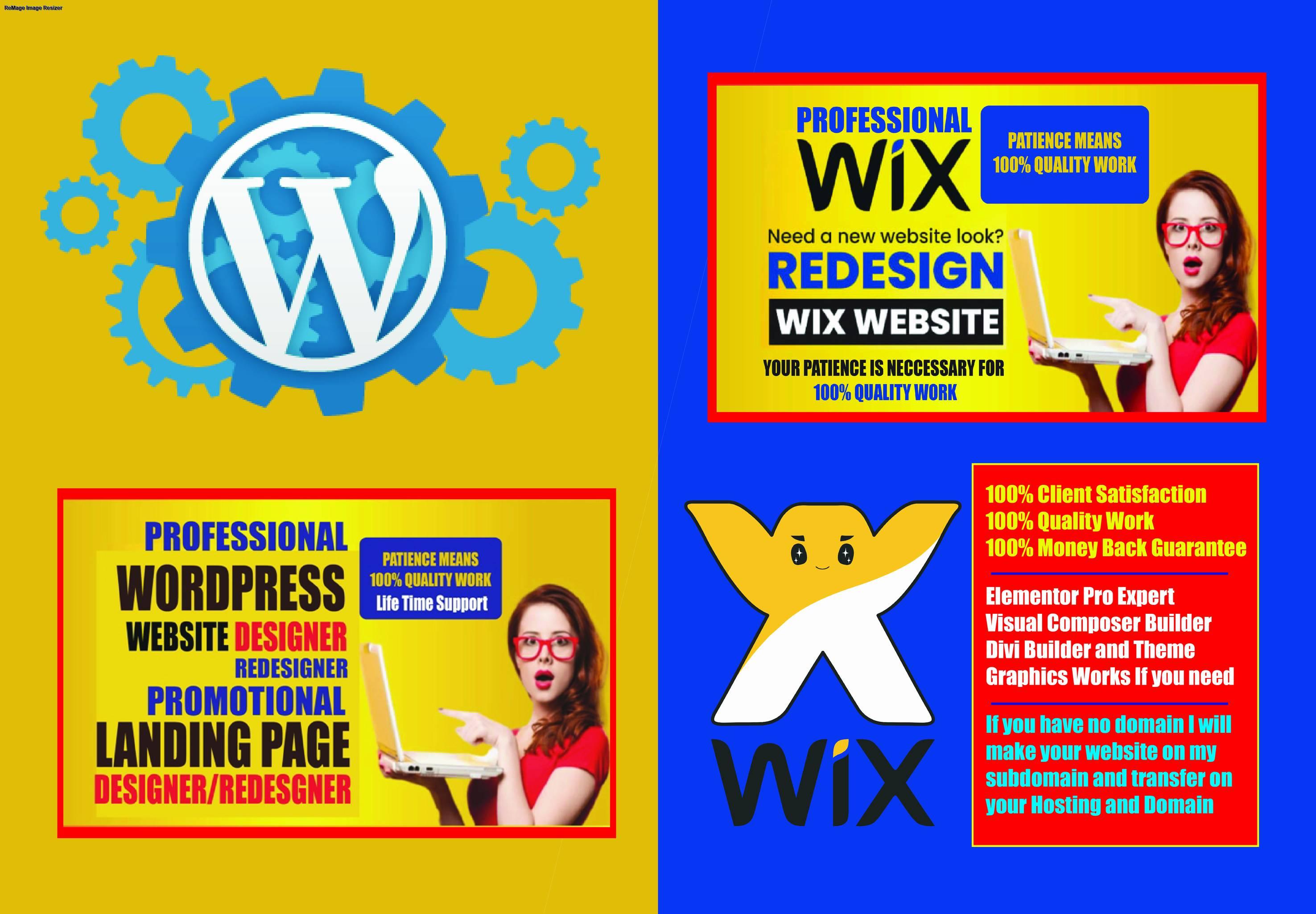 I will design your Custom WordPress website using Elementor Pro