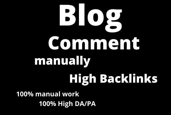 I will provide 50 Blog Comments Backlinks from high quality Blogs 
