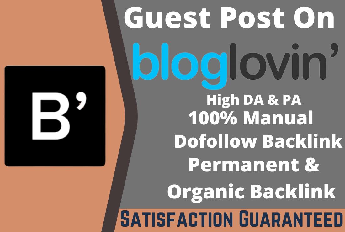 I will build manually quality-full guest post on bloglovin