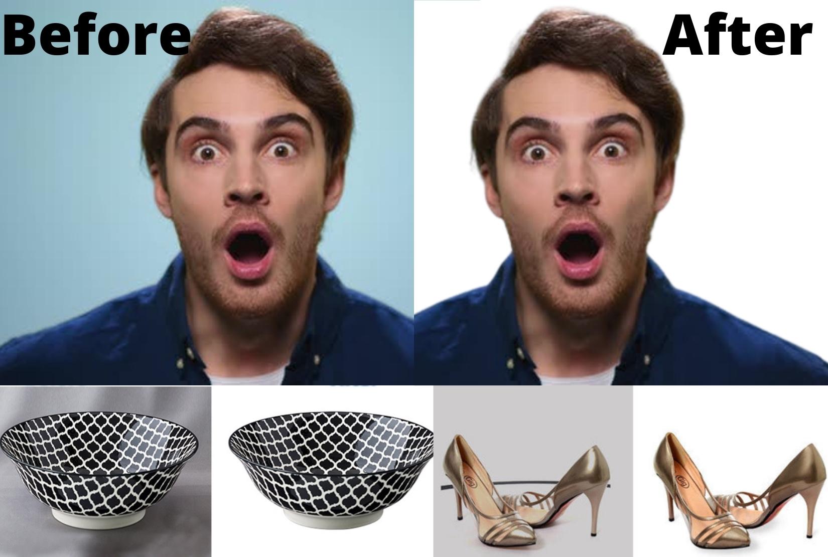 I will remove Background form any kind of 40 pictures professionally