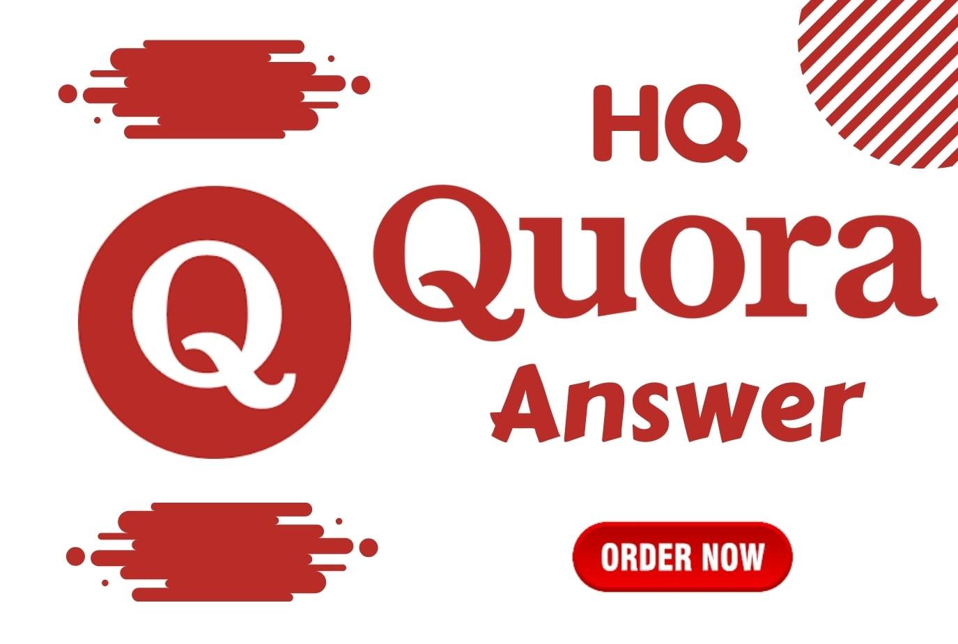 Promote your website by creating 3 HQ Quora Answer with backlink for targeted traffic