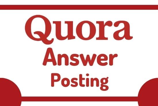 Promote your website by creating 3 HQ Quora Answer with backlink for targeted traffic
