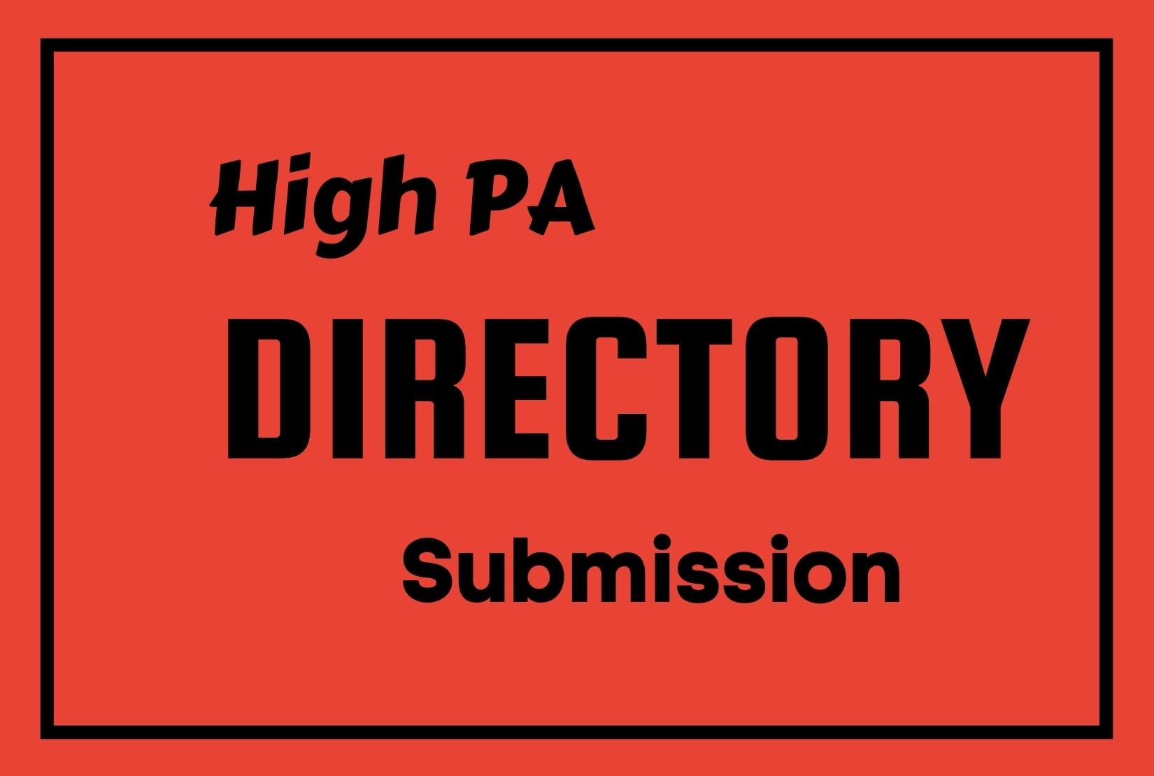 I will manually create 100 directory submission SEO backlinks