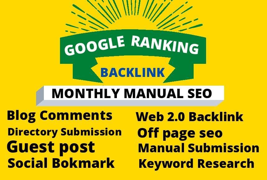  I will monthly local SEO backlinks service toward 1st page google 