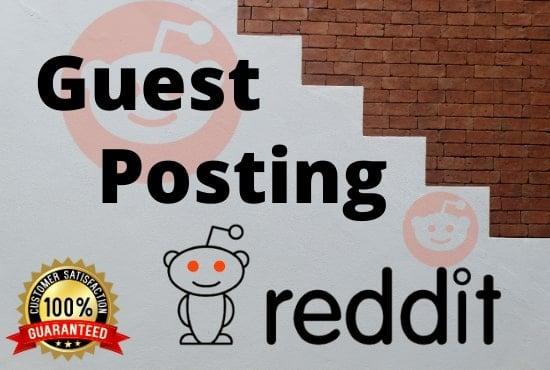 I will Promote your website 4 HQ reddit guest posts
