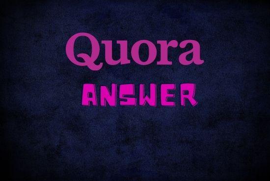 6 high quality quora answer with your website URL
