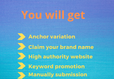 50 social profile creation backlinks manually create