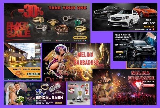 I will do any kind of web banner, google adsense,facebook banner