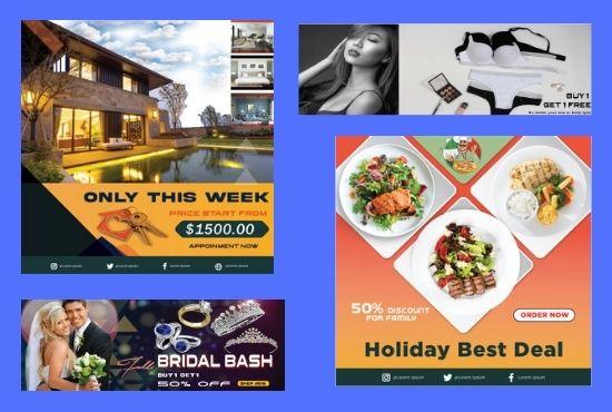 I will do any kind of web banner, google adsense,facebook banner