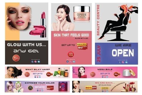 I will design awesome web banner, social media ads