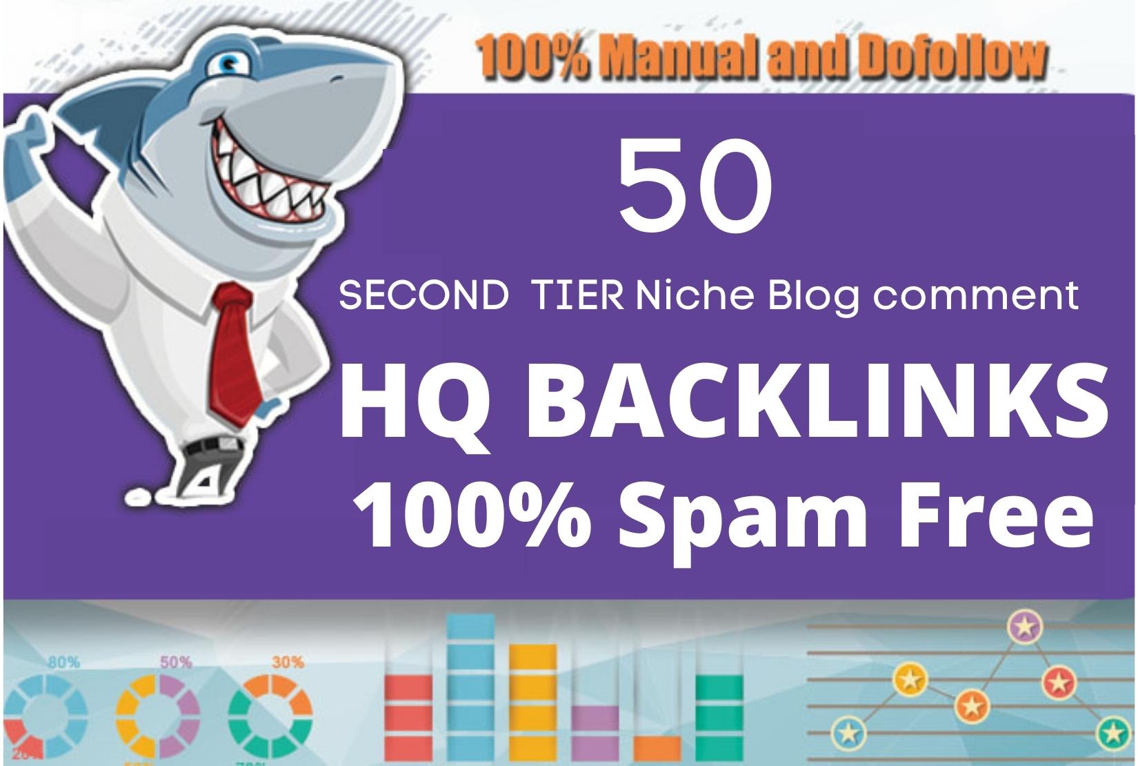i will create 50 SECOND TIER Niche Blog comment