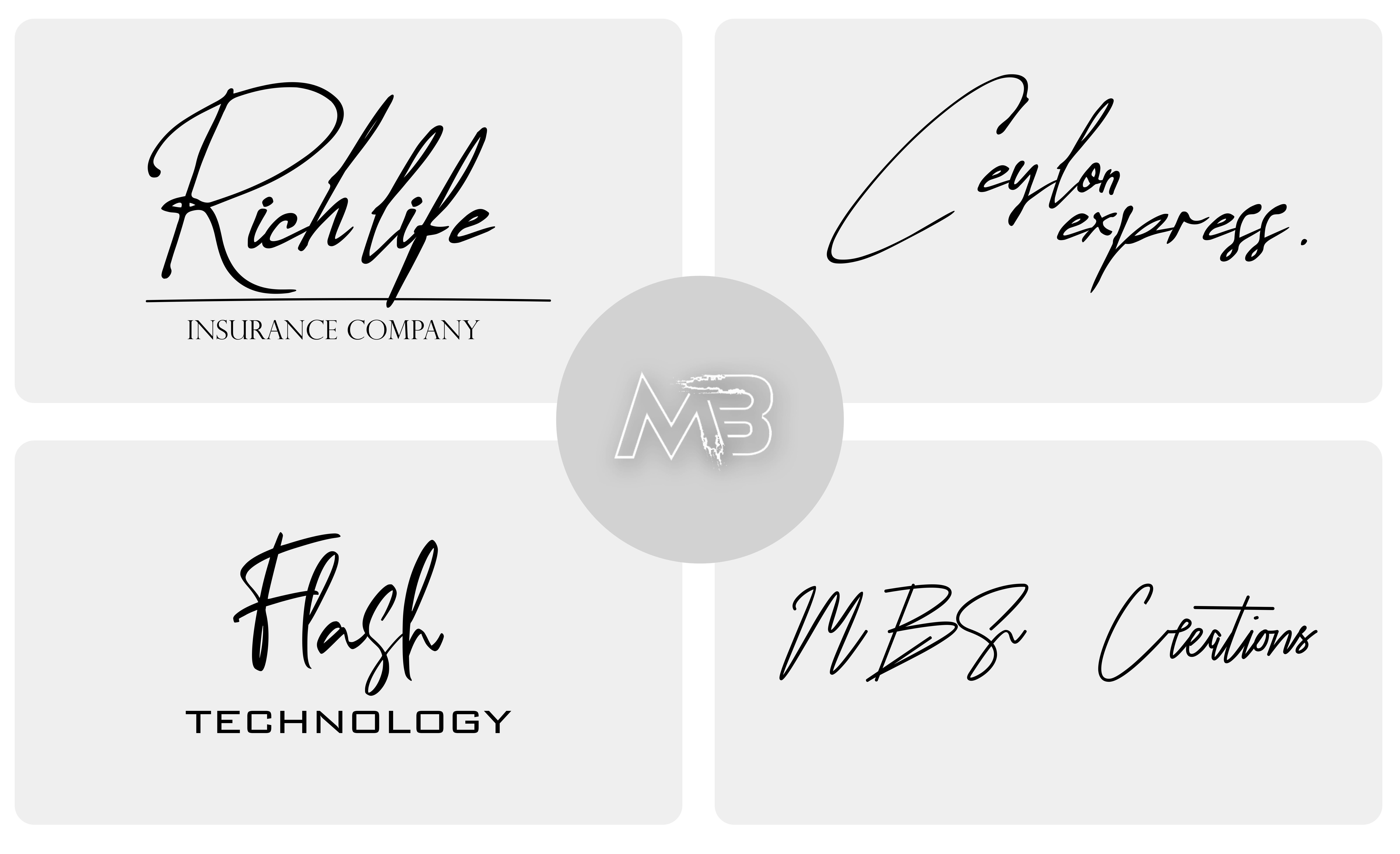 I will design handwriting , cursive , signature , handwritten logo