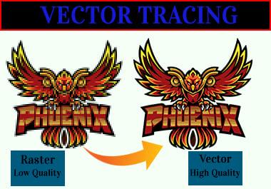 I will convert raster to vector, vectorize, redraw your logo 
