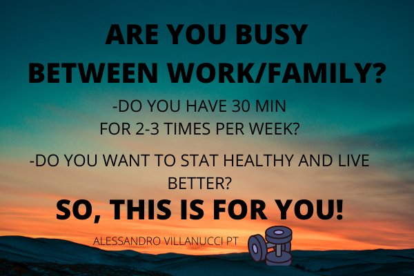 10 FITNESS SESSION at home (for people from 30 to 50 years old)